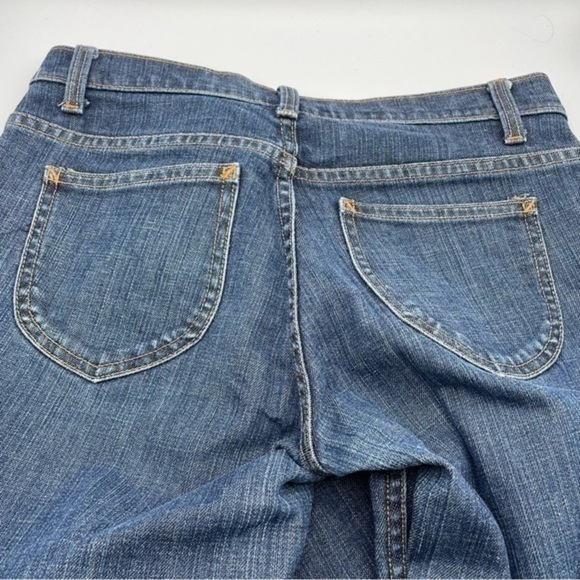 GAP Vintage Jeans Y2K Low Rise Capri Jeans 2003 Size 4 straight leg Tab waist - Picture 6 of 10